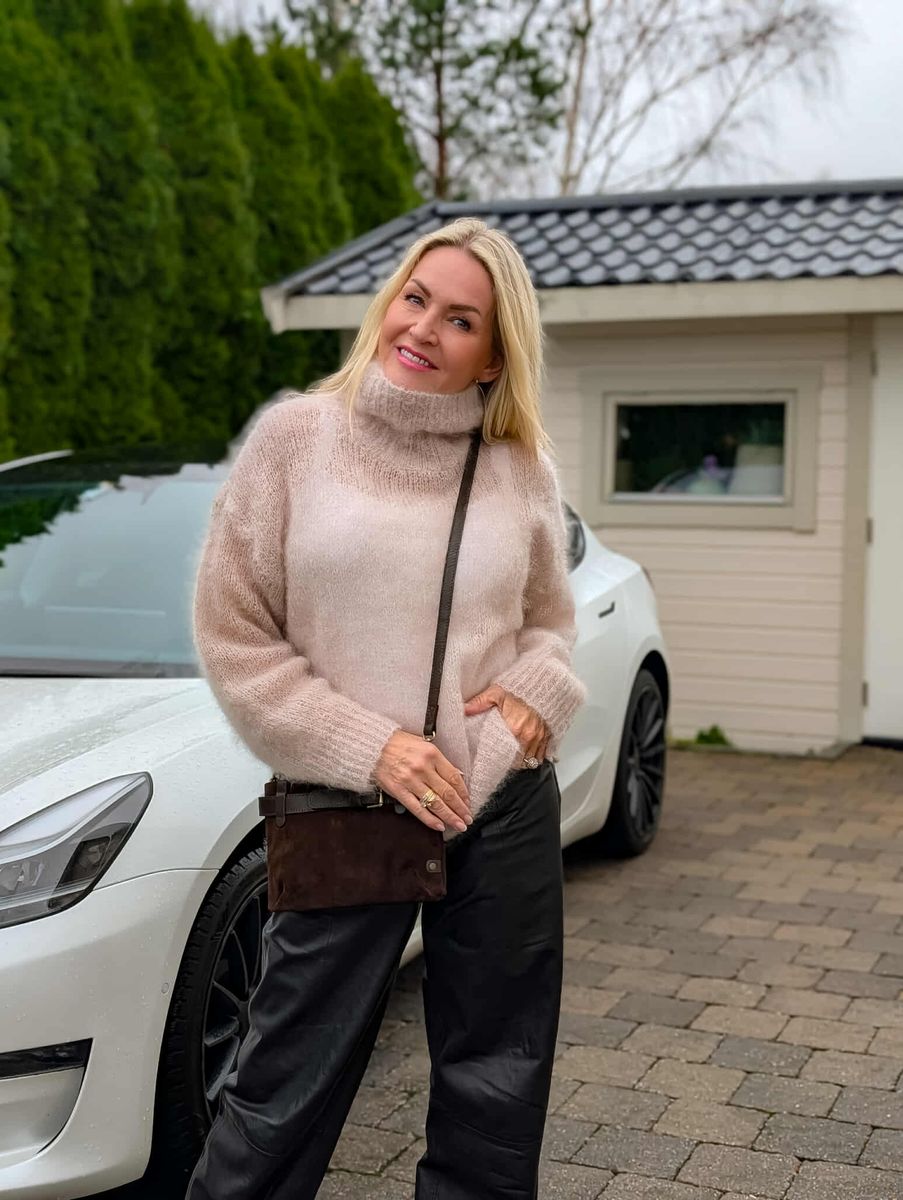 Noeline High Neck Mohair Sweater