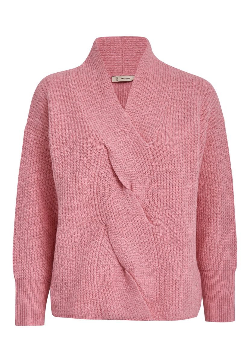 Feline V-Neck Pullover Peppercorn