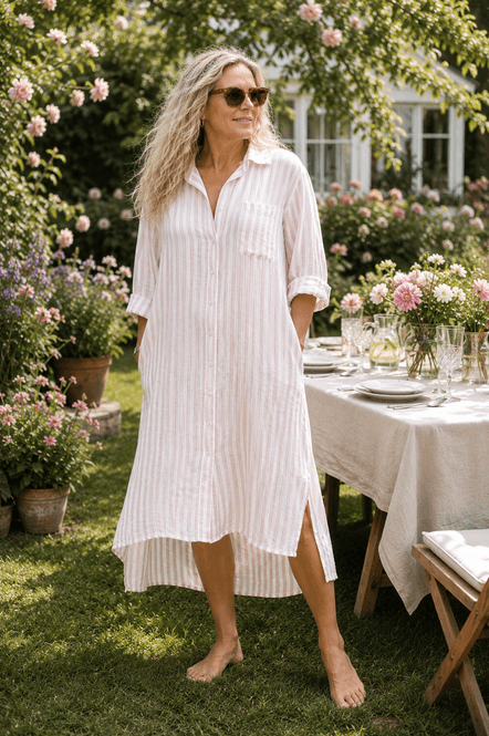 Hovedbilde Savona Striped Attitude Linen Dress Reunion