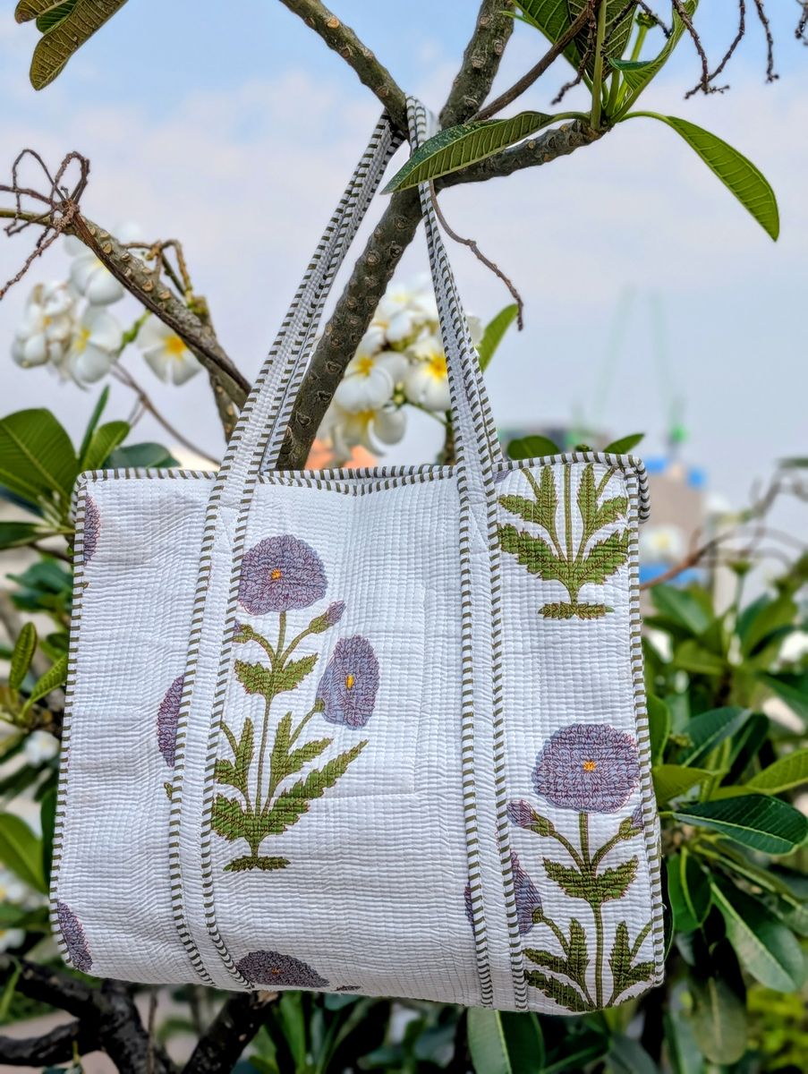 Lavender Cotton Bag