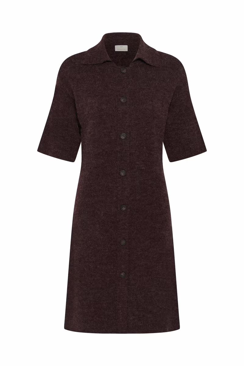 Signe Knit Dress Kaffe