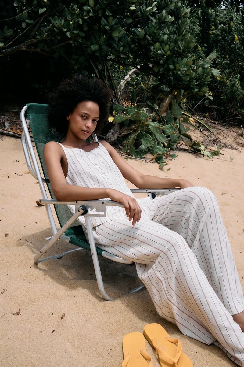 Linno Stripe Vest Ichi