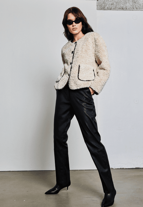 Faux Fur Bonded Jacket Notyz