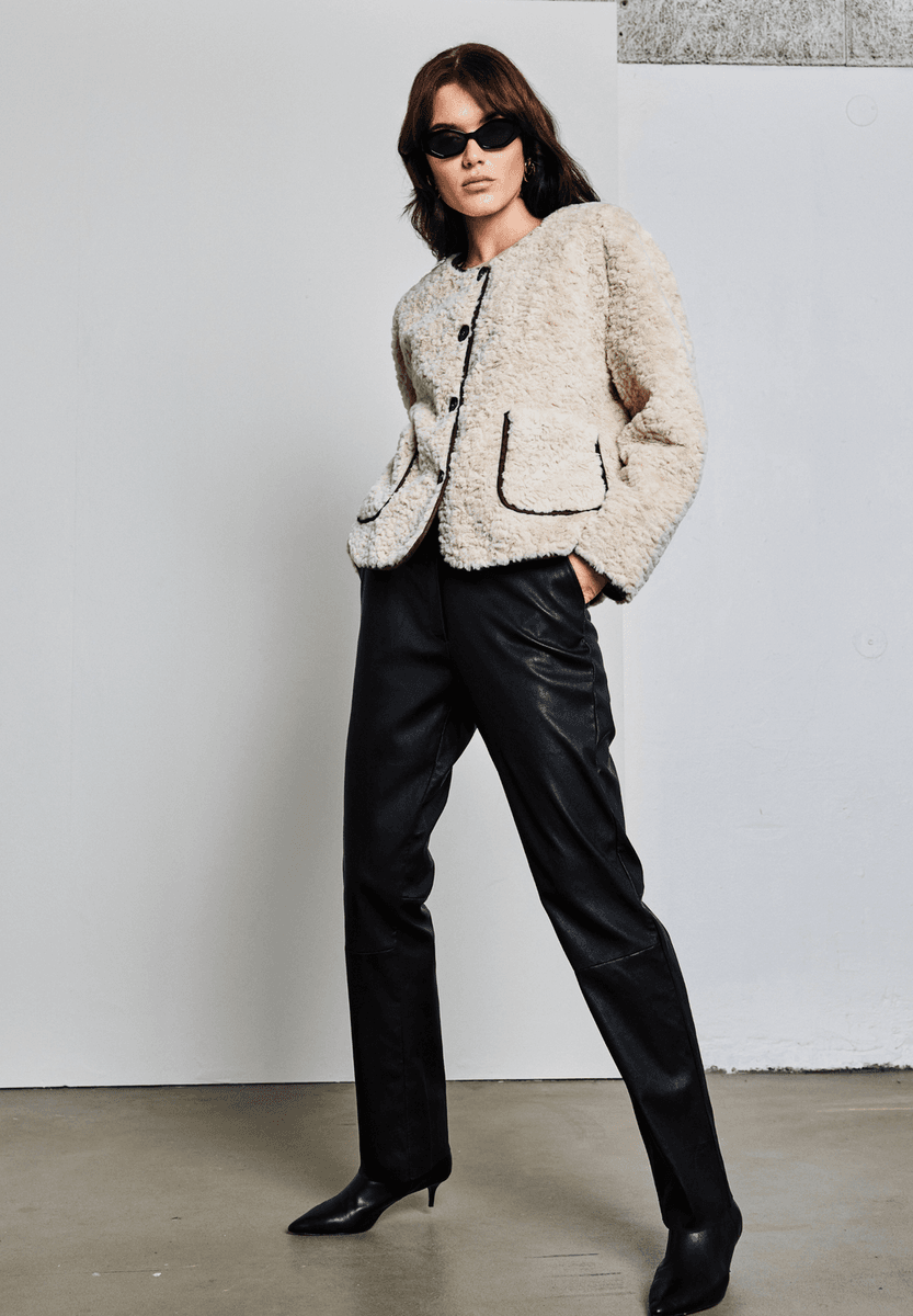 Faux Fur Bonded Jacket Notyz