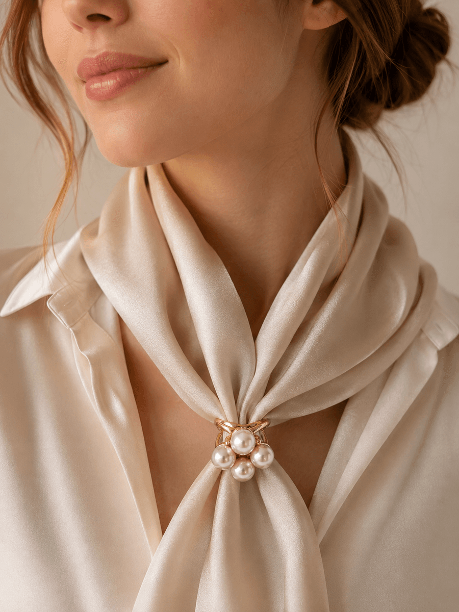 Scarf Ring Pearls