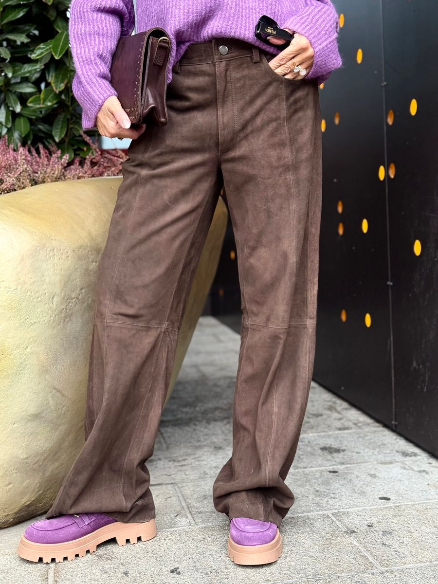 Suede Pant Straight Leg Depeche