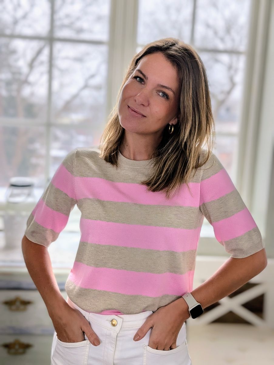 Lizza Striped Knit Kaffe