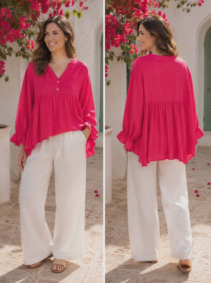 Summer Linen Blouse