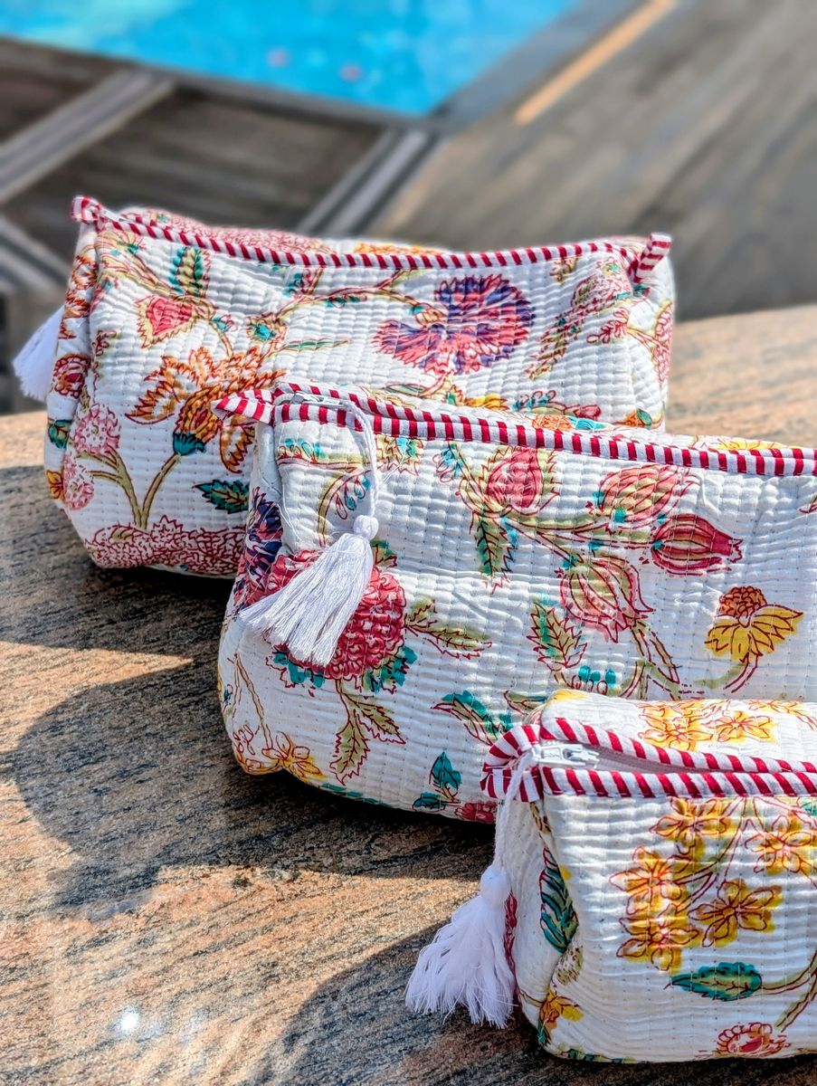 Toilet Bag White 3 Pieces