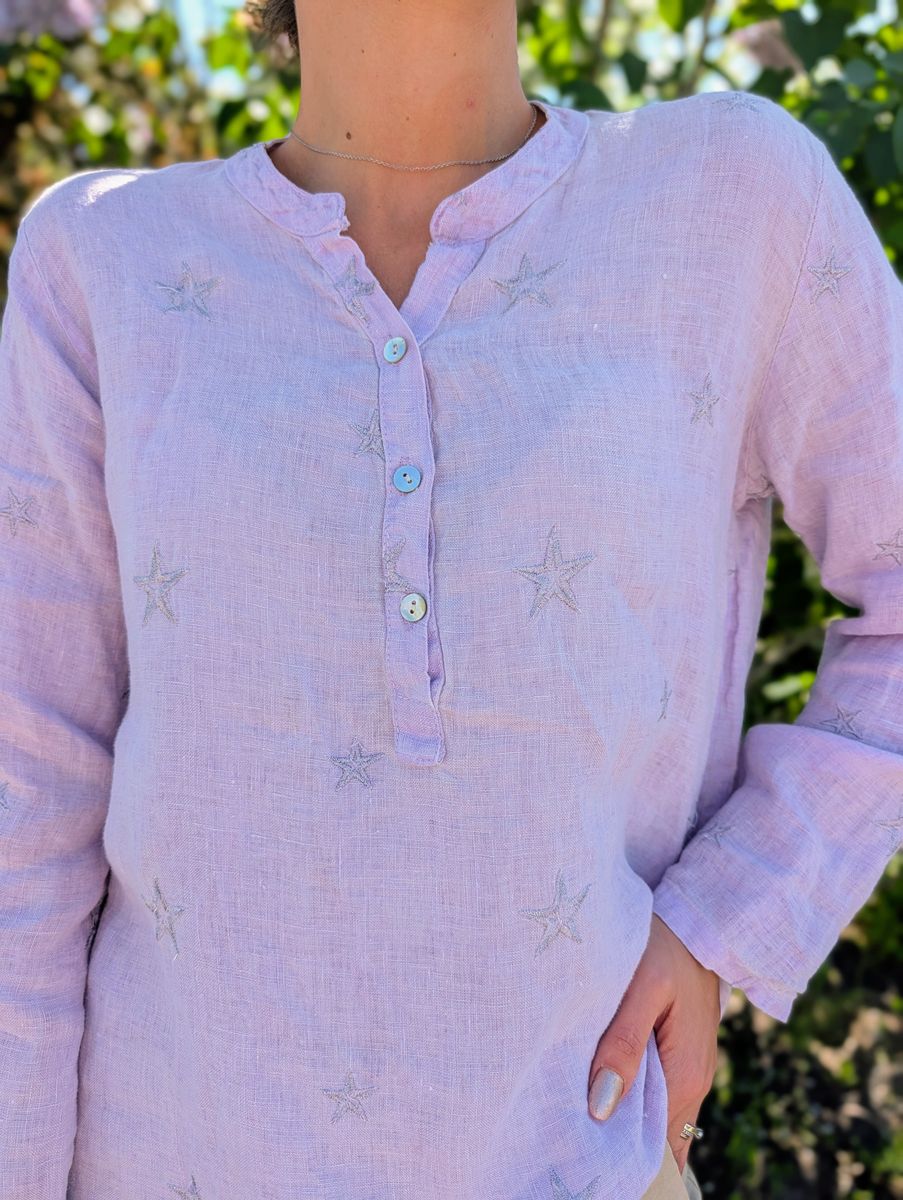 Star Linen Blouse