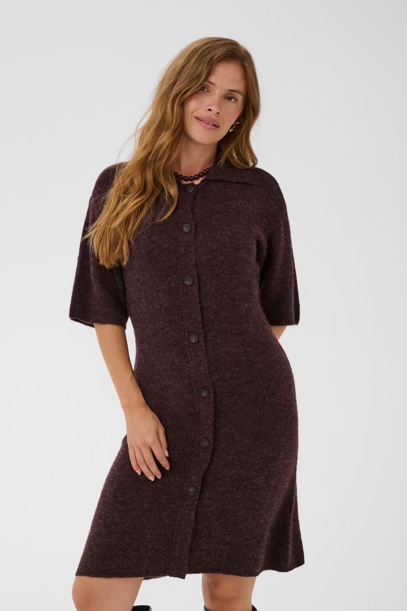 Signe Knit Dress Kaffe