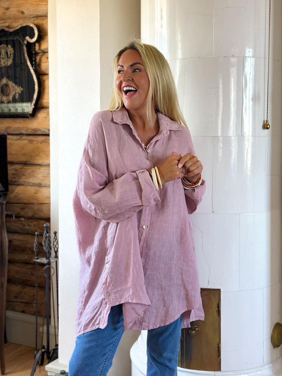 Lovely Attitude Linen Shirt Reunion