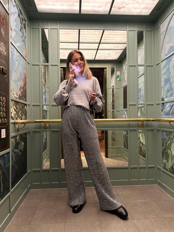 Shiny Sequin Pant