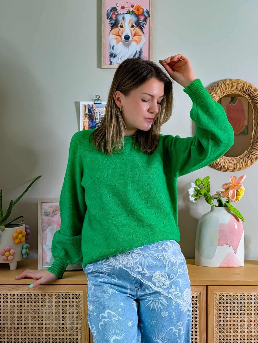 Rietto Pointelle Pullover Nümph