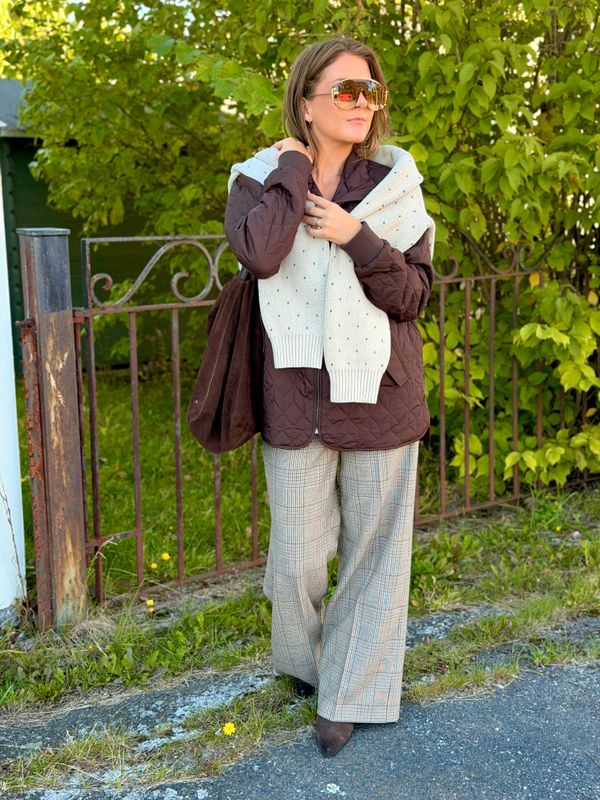 Alexis Wool Pants Glencheck Cambio