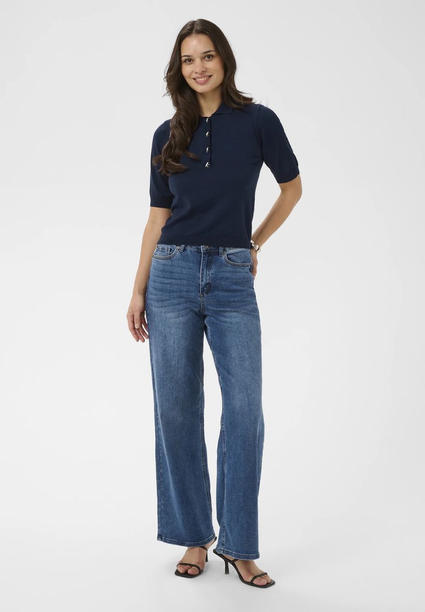 Lizza Polo Pullover Kaffe