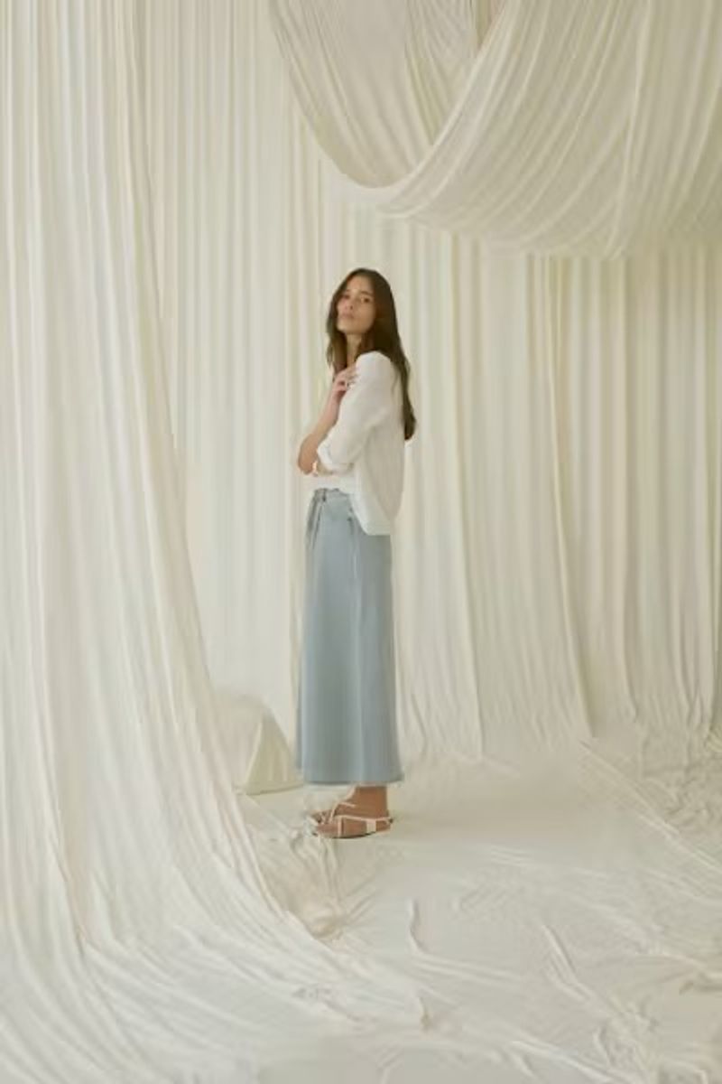 Aminna Denim Skirt Kaffe